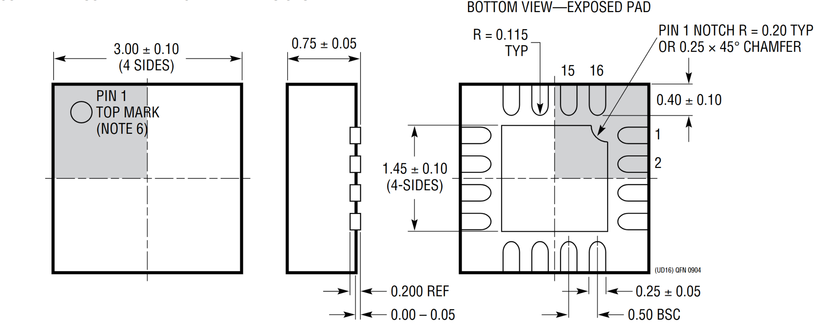 LT3756EUD-2#TRPBF Solder Pad