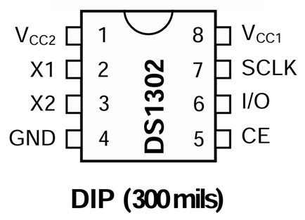 ds1302 smd dip pinout