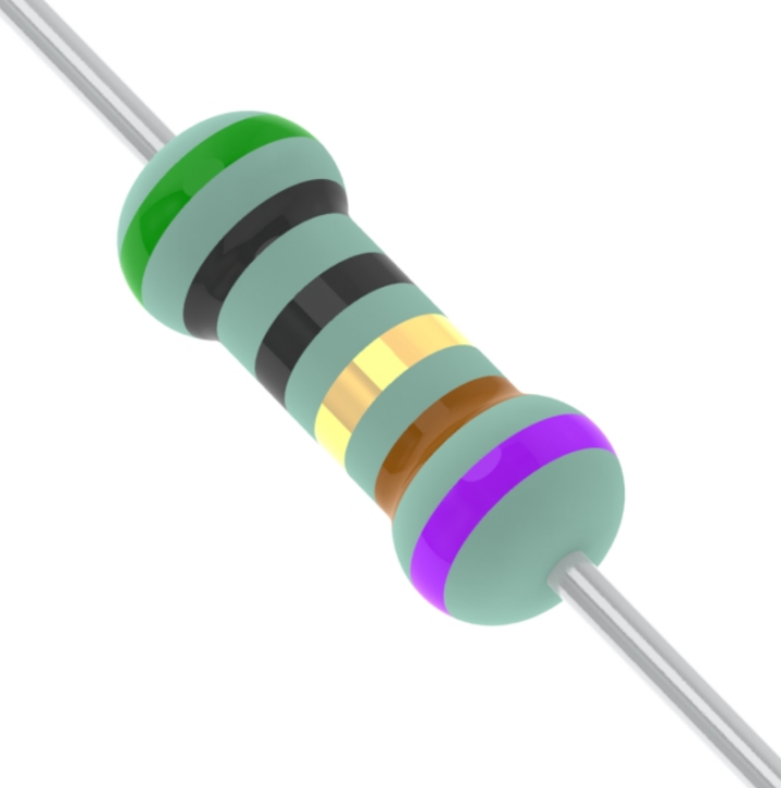 50 ohm resistor 6 Band Color Code