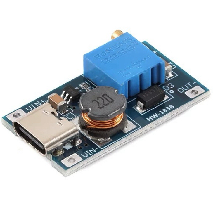 MT3608 DC-DC Step-Up Converter with Type-C