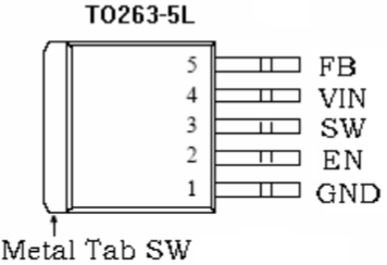 XL6009 circuit diagram Symbol pinout Configuration