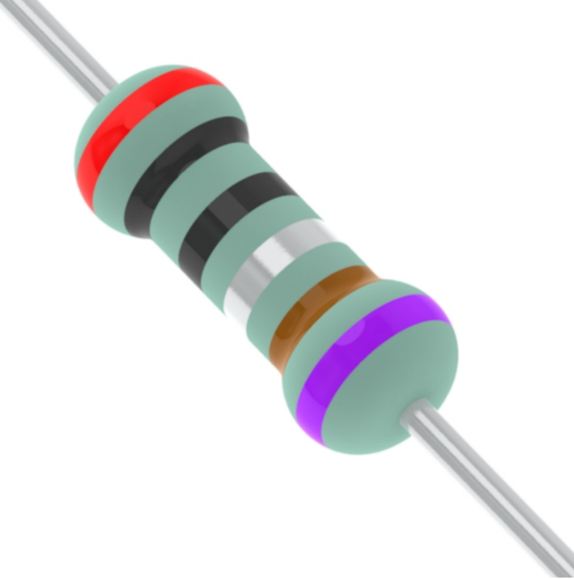 2 Ohm Resistor 4 band Colour Code